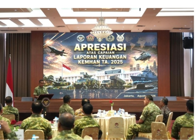 Kemhan Gelar Acara Penyerahan Piagam Penghargaan Penyusunan Laporan Keuangan Tahun 2025